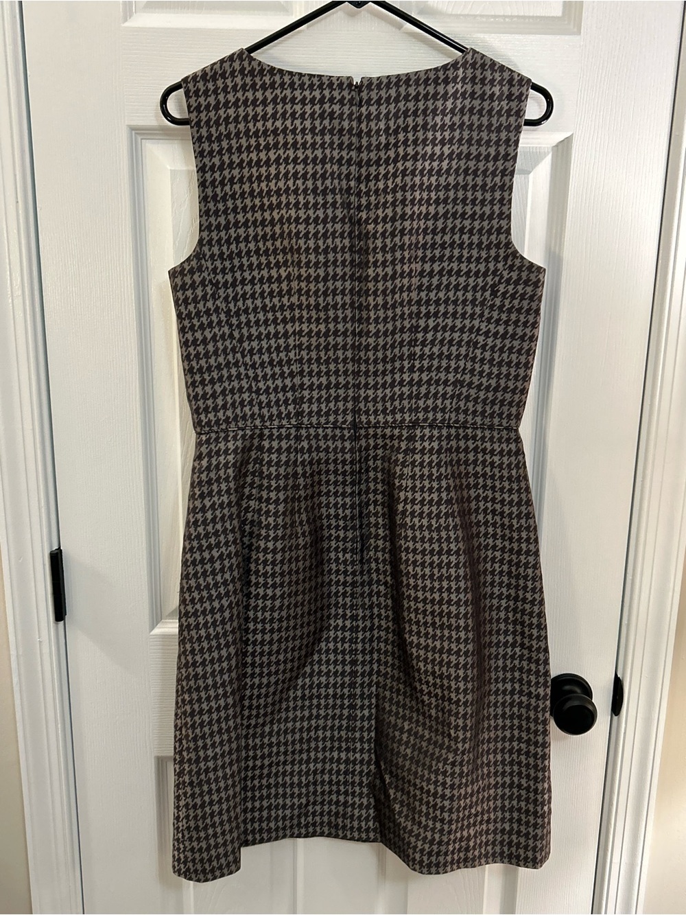 Banana Republic Brown Houndstooth Midi Sheath Dress size 10 - Picture 2 of 12